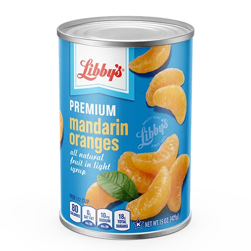 Premium Mandarin Oranges all natural in fresh light syrup